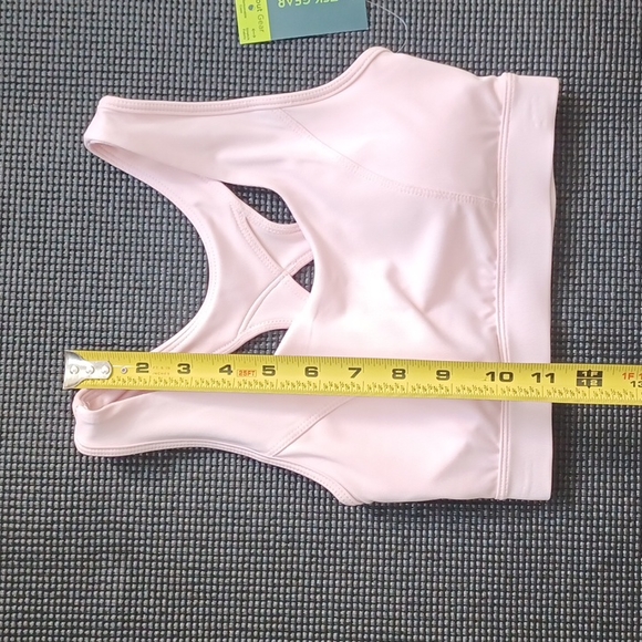 XS Tek Gear pink wicking, stretch fabric, sports workout bra w/ removable cups - Picture 14 of 16
